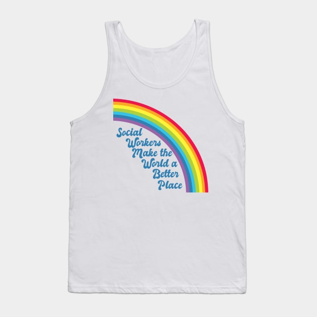 Social Work Rainbow Tank Top by epiclovedesigns